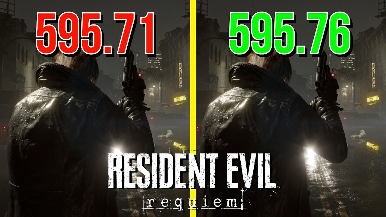 New Nvidia Hotfix Driver Improve Path Tracing Performance? | Driver Version 595.71 vs 595.76