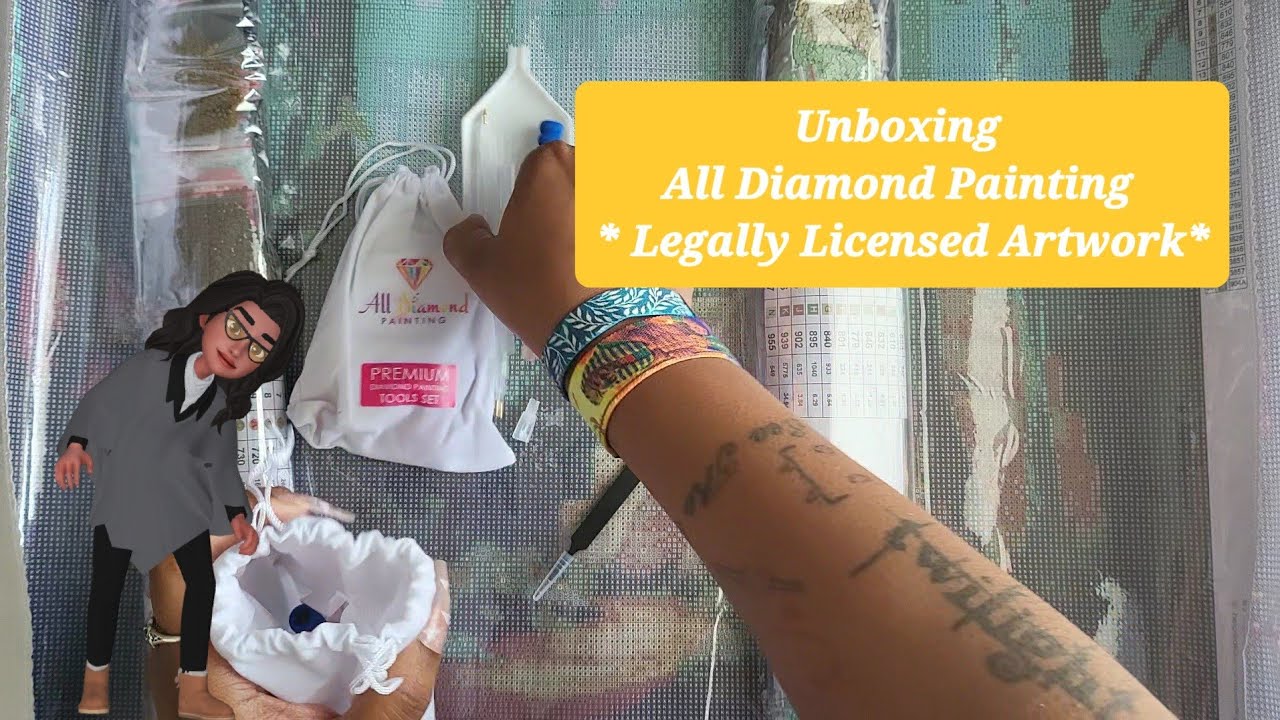 Unboxing All Diamond Painting * Legally licensed artwork *