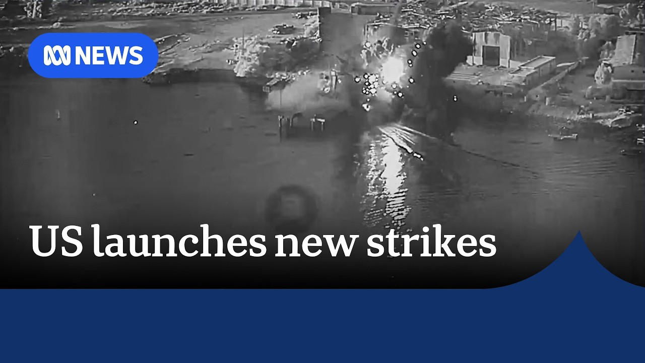US strikes Iranian military targets in bid to secure Strait of Hormuz | ABC NEWS