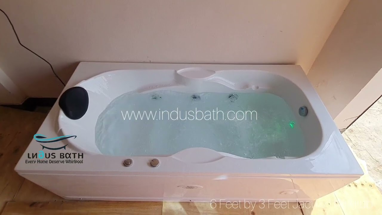 6 Feet by 3 Feet Jacuzzi Bathtub #interiordesign #jacuzzi #bathtub #spa