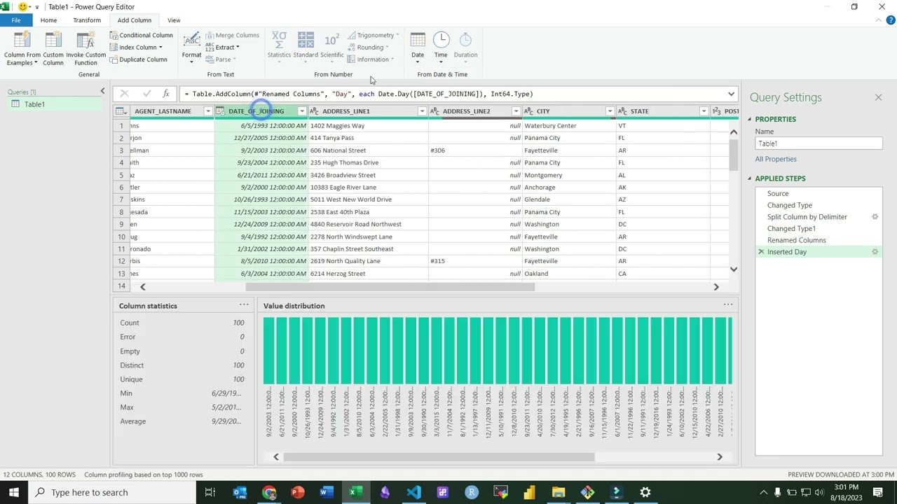 Basic Feature Generation with Power Query