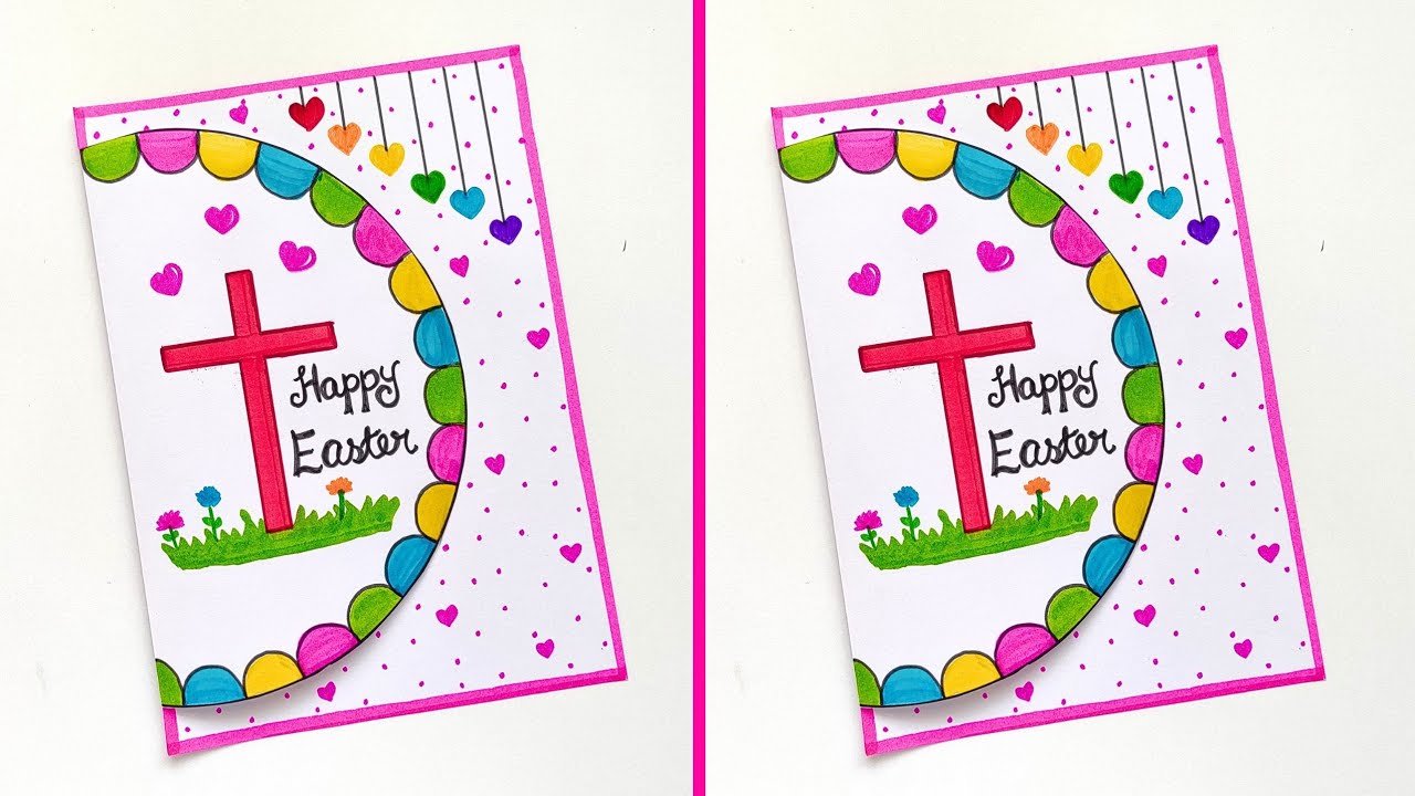 Easter Card | Easy and Beautiful Easter Greeting Card | How to make Easy Easter Greeting Card
