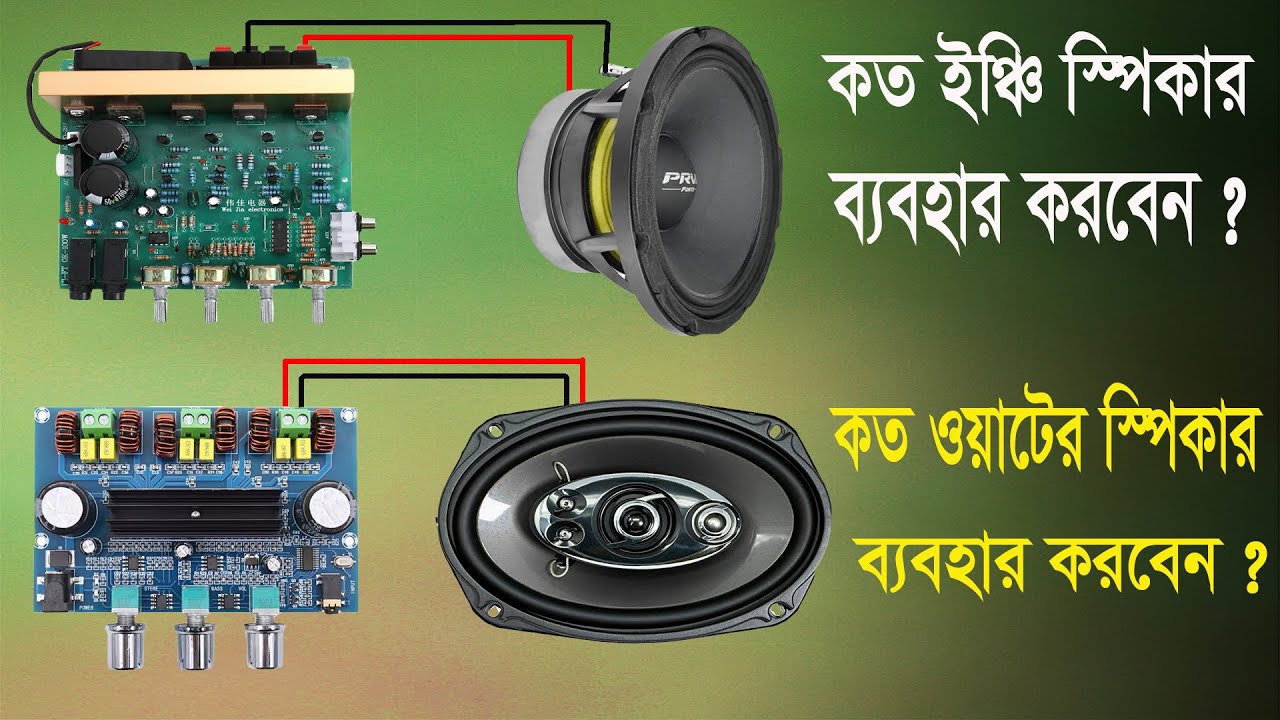 Best Speaker For Amplifier || স্পিকার বড় হলেই কি সাউন্ড বেশি হয় ?