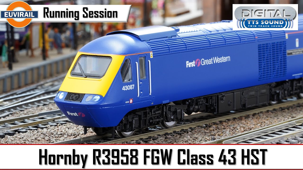 Hornby R3958 FGW Class 43 HST with rake of FGW MK3 coaches. R1820 TTS Sound fitted.