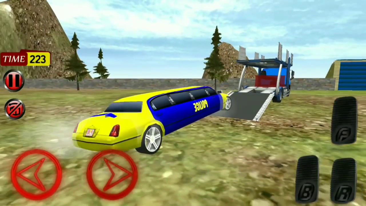 NYPD  Police Car Transport Trailer 3D ( by pinprick gamers) gameplay android#2