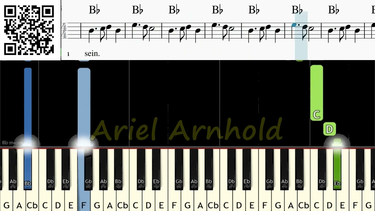 Mutig komm ich vor den Thron piano #tutorial #piano #klavier #chor #noten