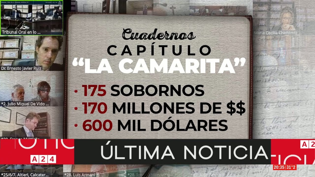 🔴 CAUSA CUADERNOS: PACTO ESPURIO ENTRE EMPRESARIOS Y EXFUNCIONARIOS