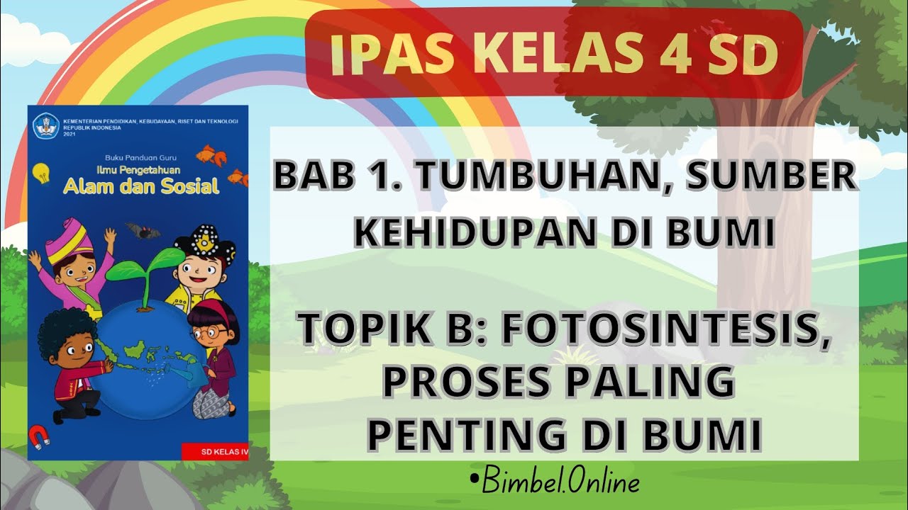 Fotosintesis, Proses Paling Penting di Bumi || IPAS Kelas 4 SD Bab 1 Topik B || Kurikulum Merdeka