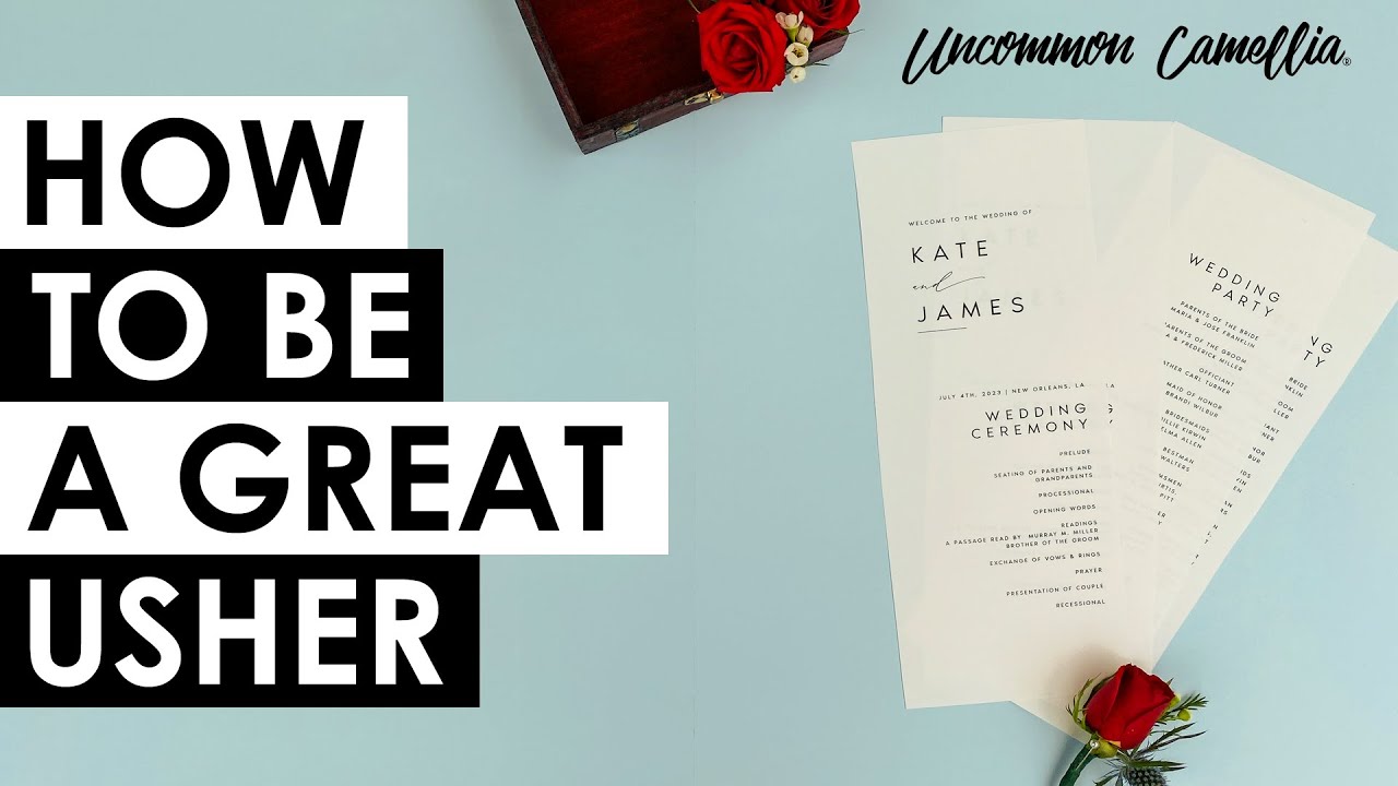 The 7 Most Common Usher Responsibilities for a Wedding