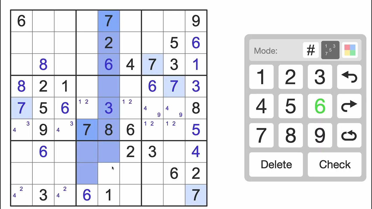 New York Times Sudoku Medium Solution for September 11, 2025