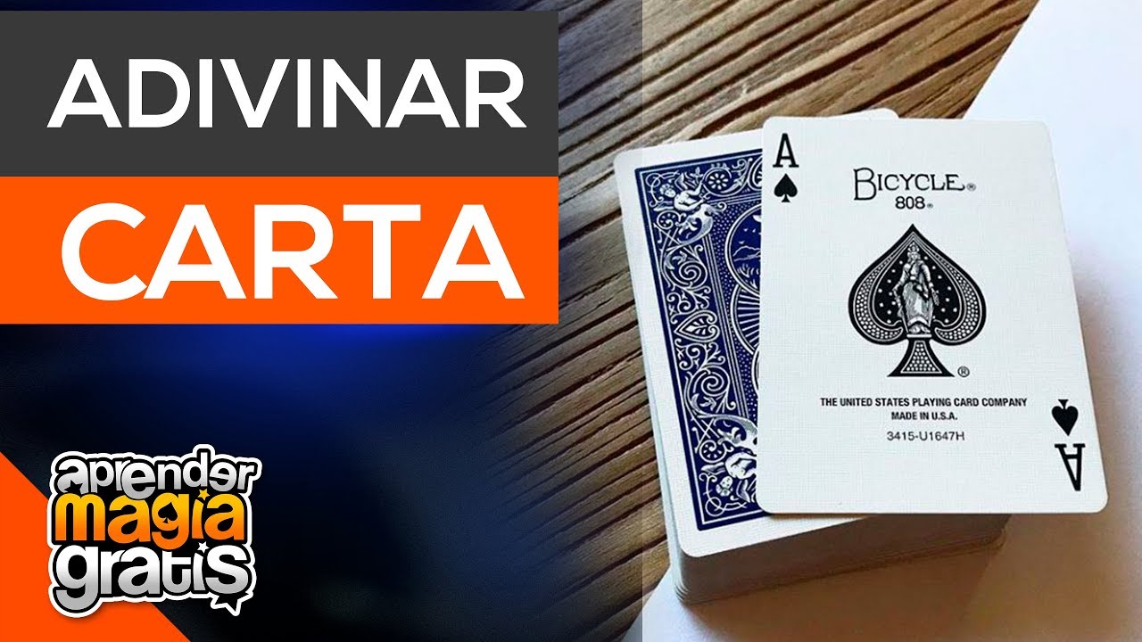 Como adivinar CUALQUIER carta  Aprender magia gratis