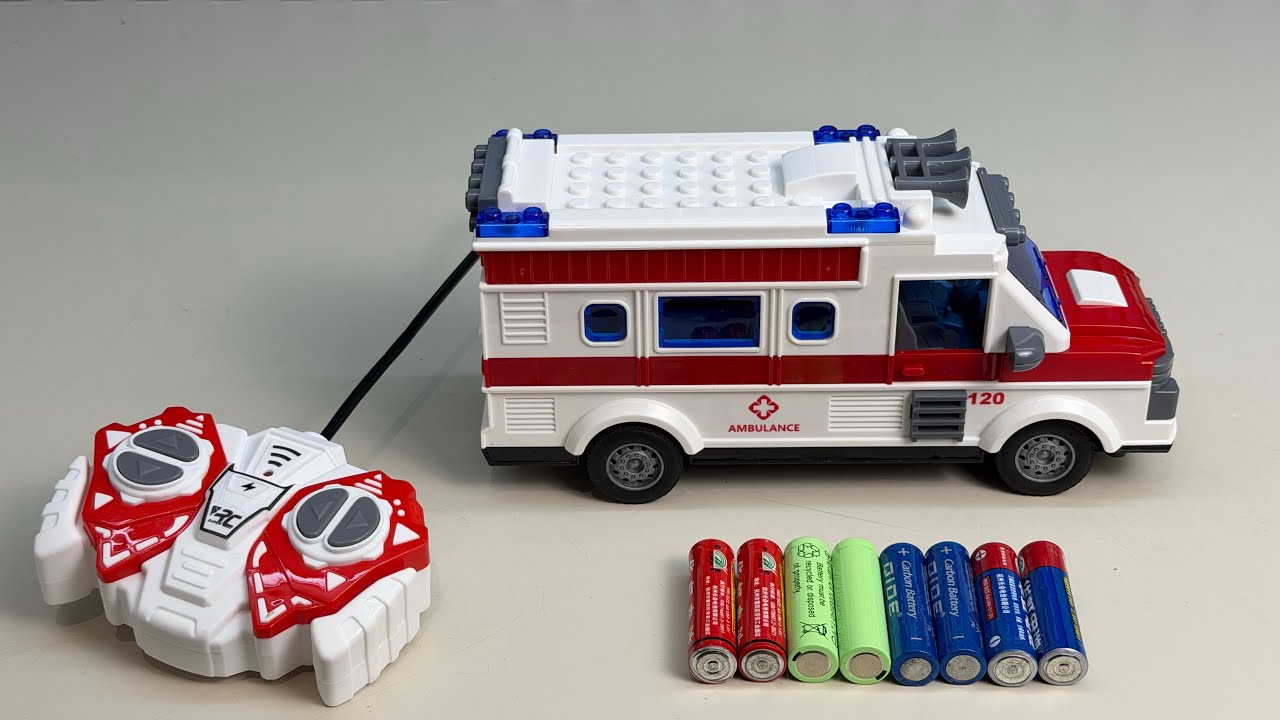 Unboxing RC medical ambulance, EV Tyrannosaurus gear car, RC Nezha car, RC ice cream making car