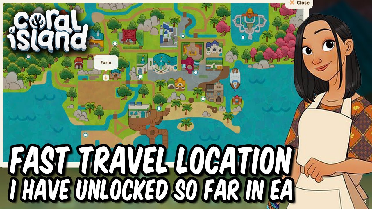 CORAL ISLAND: How I Unlock Fast Travel Points So Far In Early Access