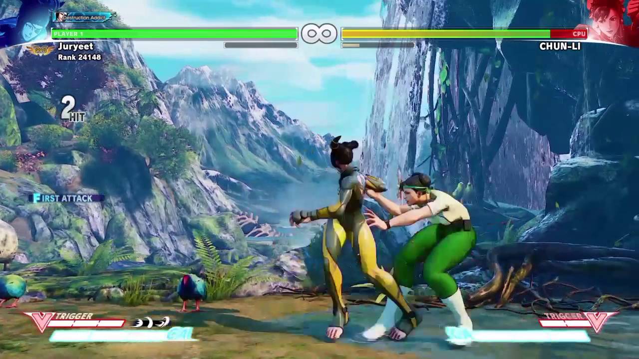 Street Fighter V-  Juri Combos