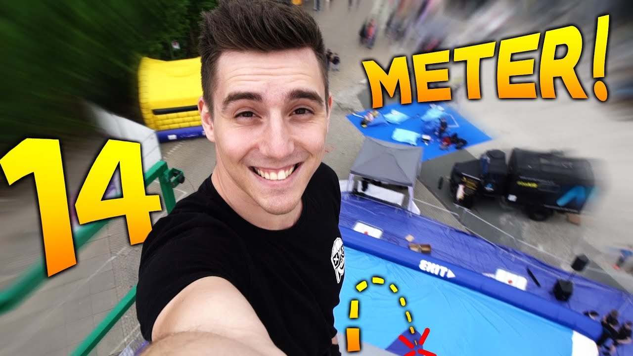 SPRUNG AUS 14 METER! - Fixx Trampolin Vlog!