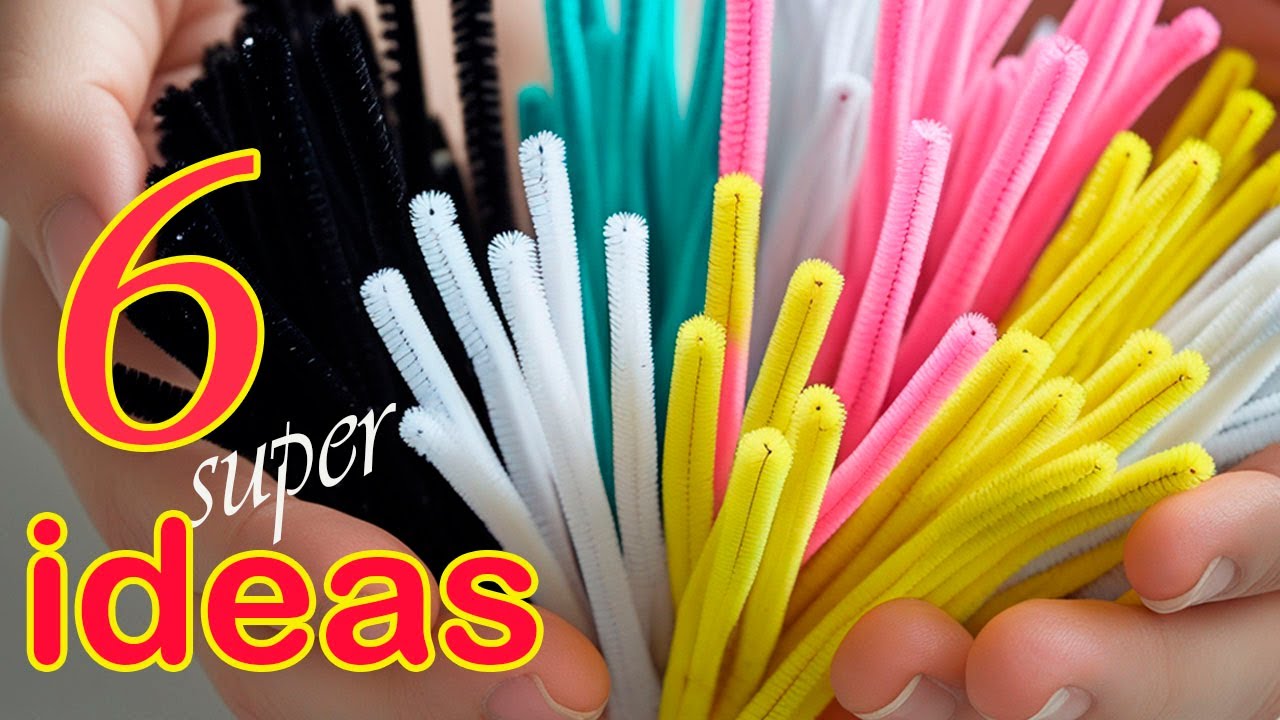 💥6 SUPER IDEAS💥 from PIPE CLEANER💥 DIY