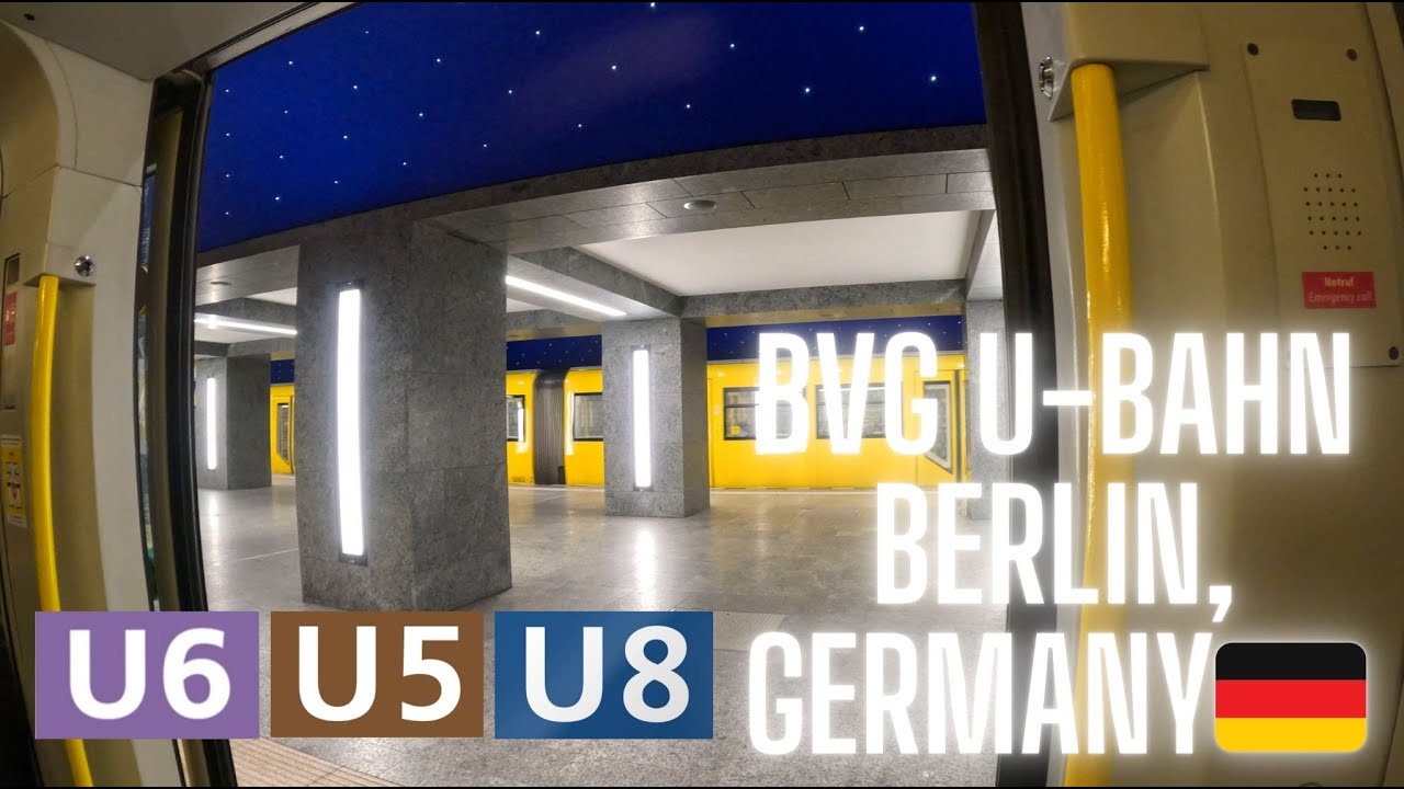 Berlin, Germany 🇩🇪, U-Bahn Ride, Kochstraße (Friedrichstadt) To - Bernauer Straße (Mitte)