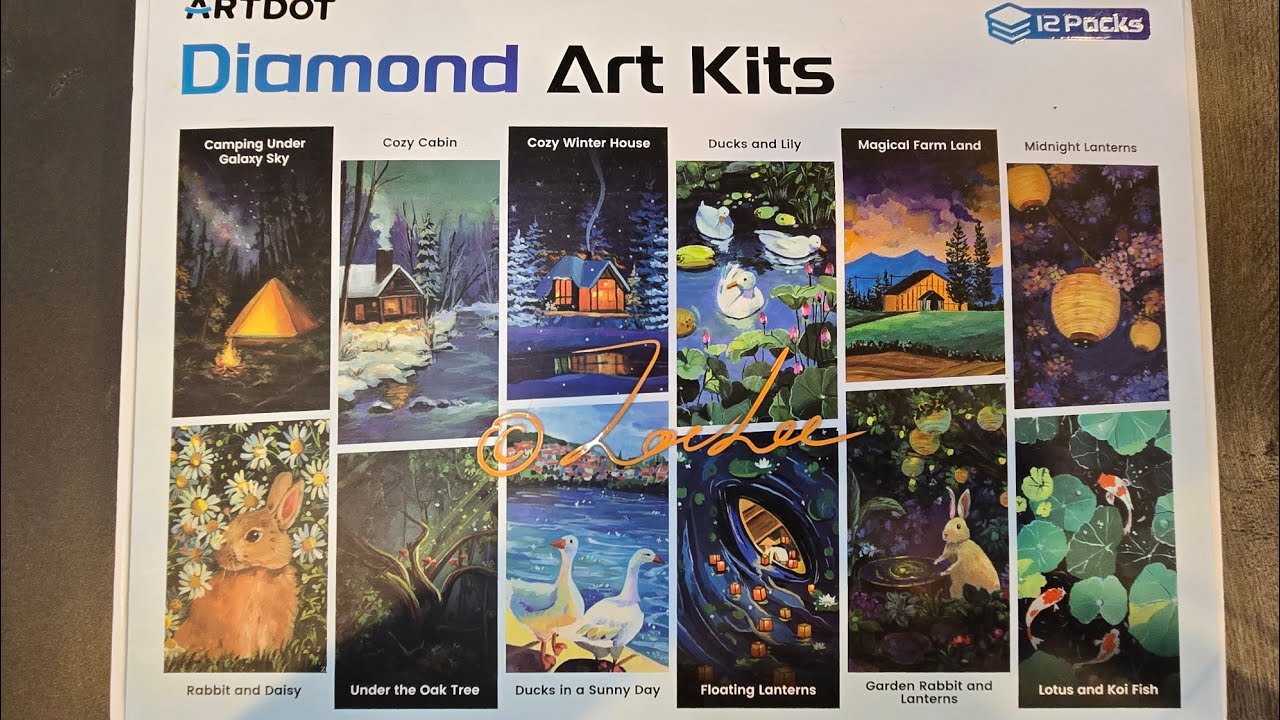 Check Out The New Artdot Diamond Painting 12 Pack Set