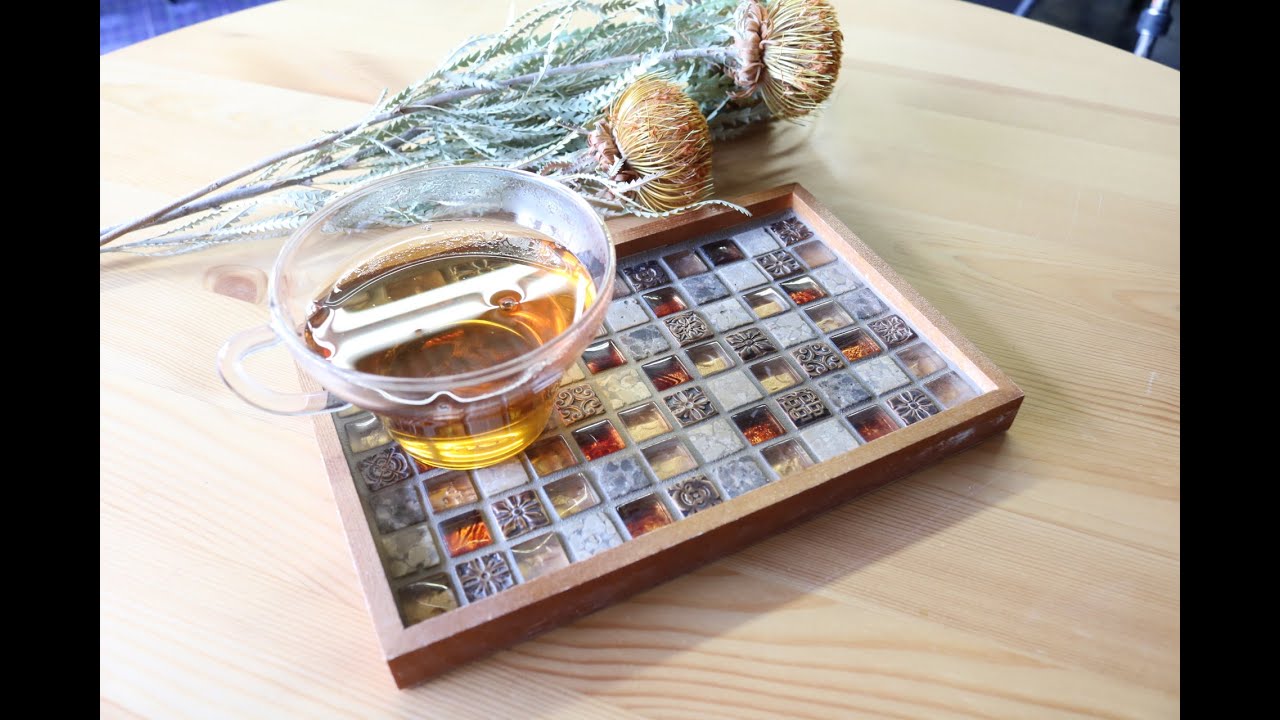 【DIY】初心者でも簡単！モザイクタイルトレイ/Mosaic Tile Craft 