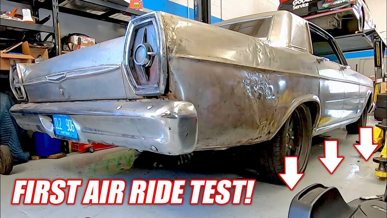Our Diesel Powered Ford Galaxie Now Has AIR BAG Suspension!... Well Sorta