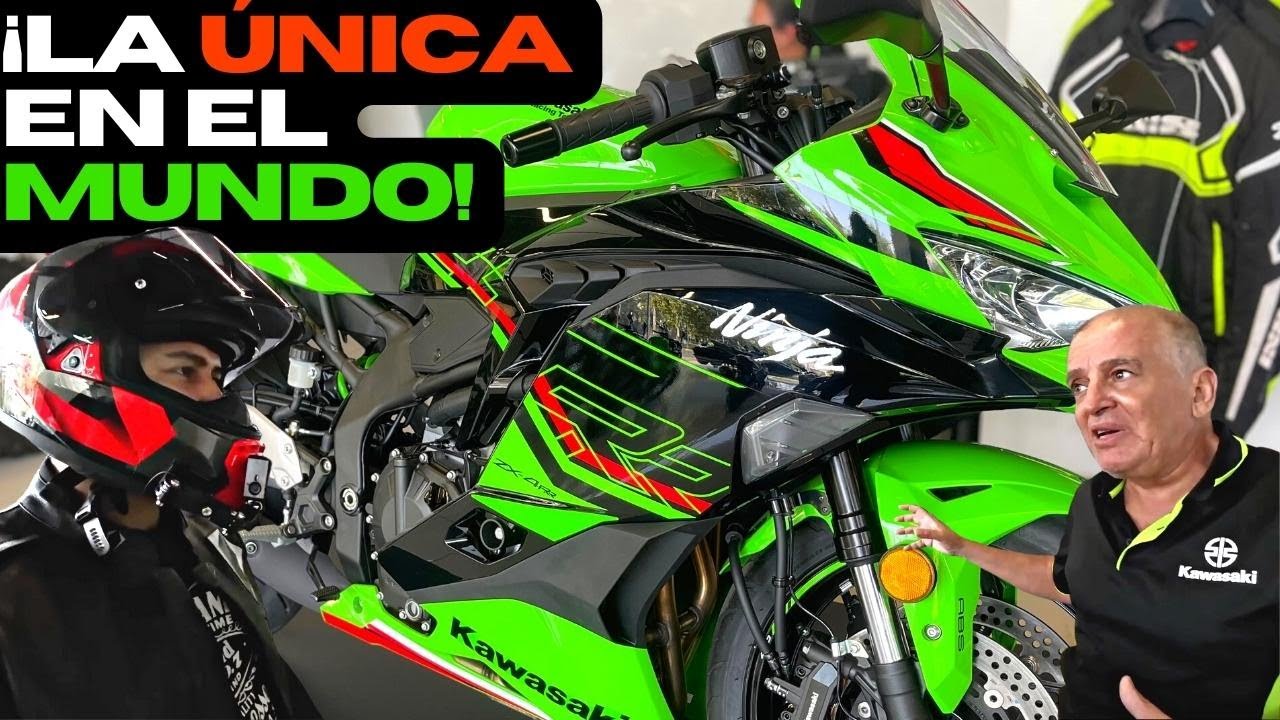 Review INÉDITO de la NUEVA Kawasaki ZX4RR 😱🟢 Única en LATAM