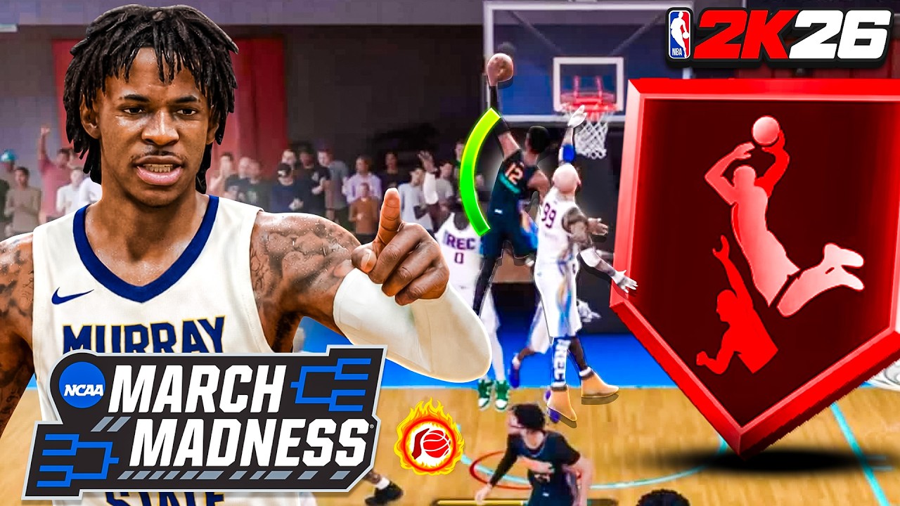 MURRAY STATE JA MORANT BUILD + LEGEND POSTERIZER is UNREAL in NBA 2K26! INSANE CONTACT DUNKS