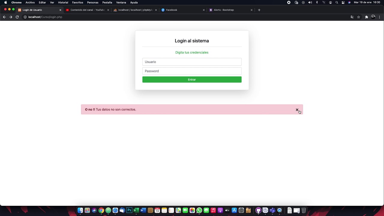 Crear un login con PHP y MySQL para tu página web 1