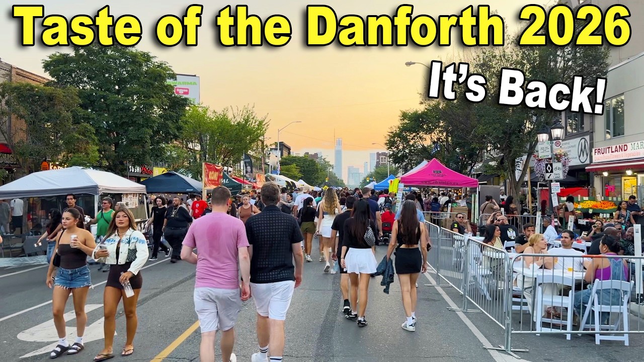 Taste of the Danforth Returns After 2 Years! Toronto Greektown Sunset Walk