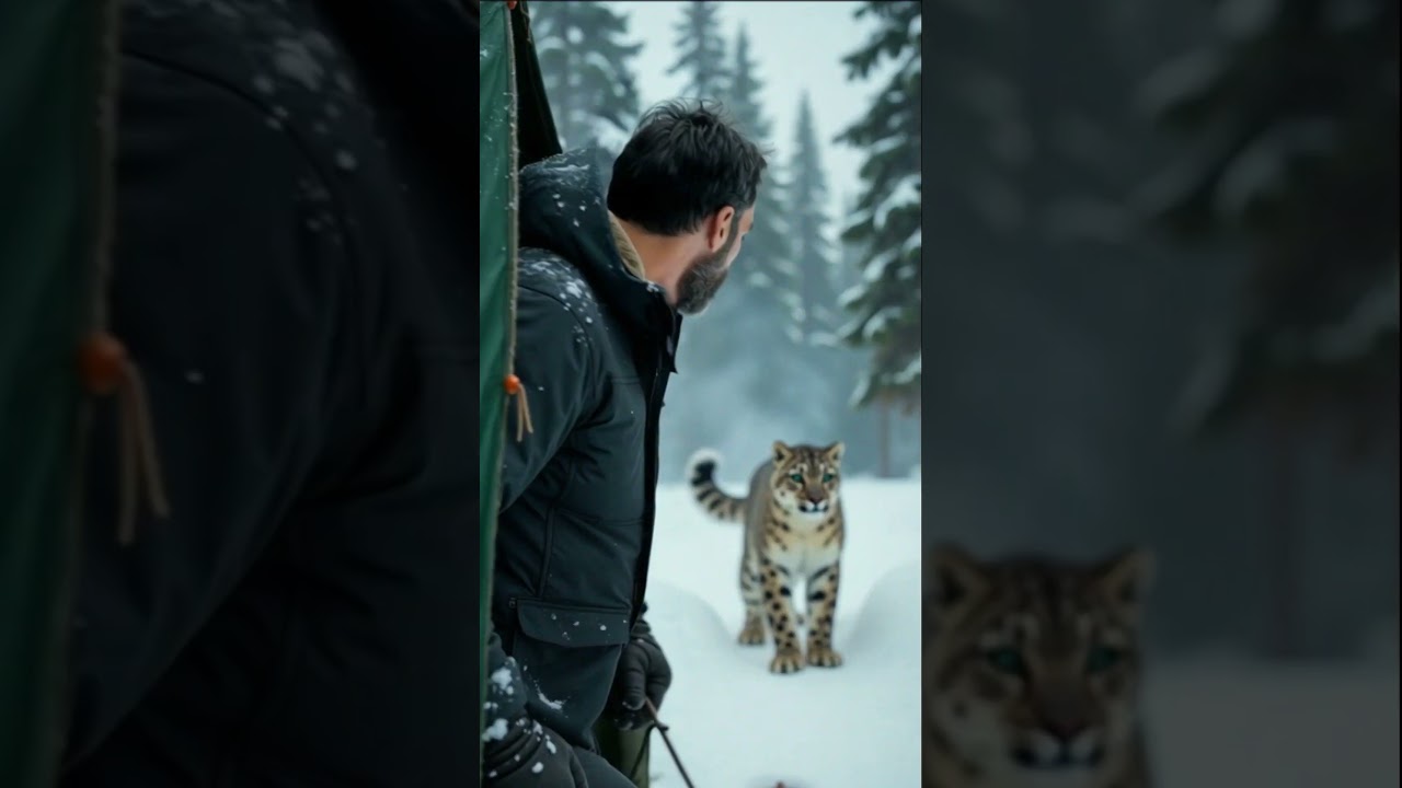 Old Man Saves Injured Cub with Help of Leopard Mother | #animal #wildlife #viral #fyp #leopardrescue