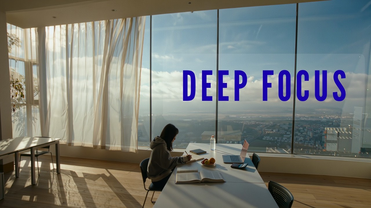 【集中できるBGM】空と街を眺める勉強時間 | DEEP FOCUS | Skyline Study Ambience (120 min)