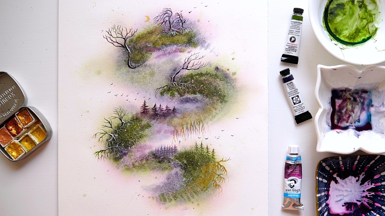 Brave WATERCOLOR Painting Secrets to Create Dreamy Landscape