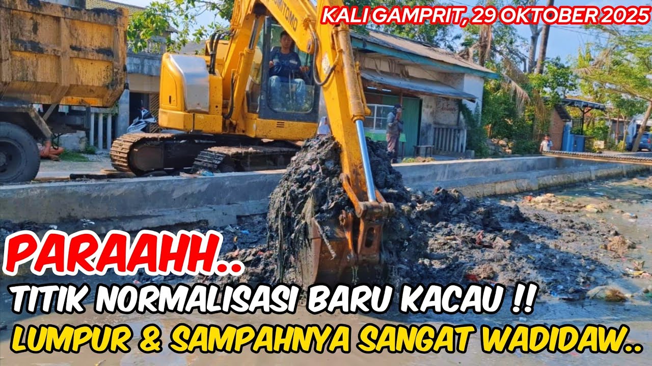 PARAH ‼️ LAMA TAK DI NORMALISASI KALI INI BERUBAH JADI TEMPAT PENAMPUNGAN LUMPUR & SAMPAH ‼️