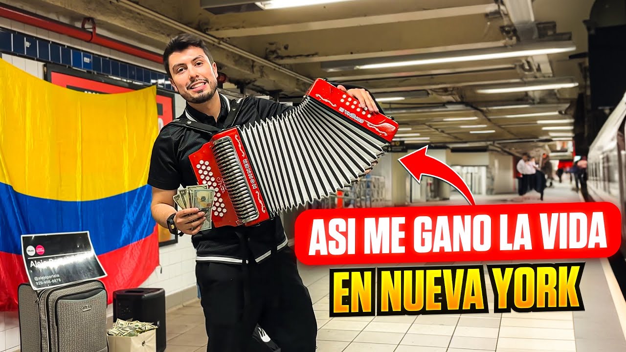 Así es la vida de un ACORDEONISTA en el METRO de NUEVA YORK