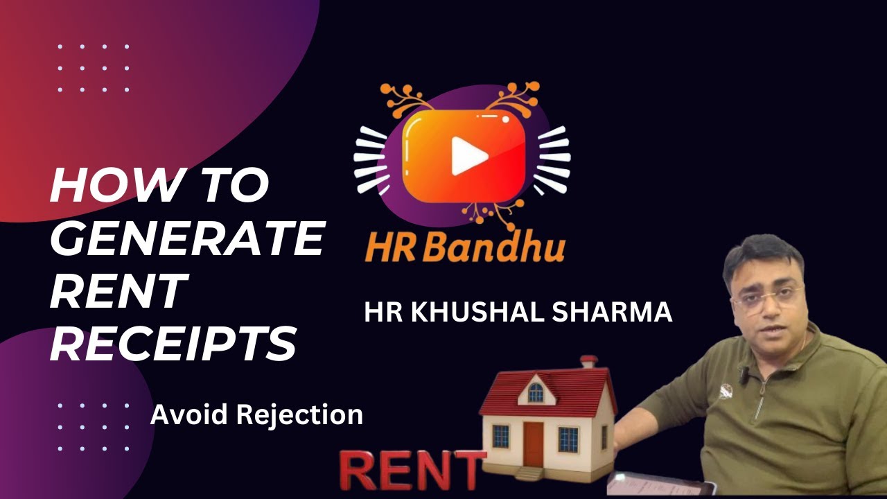 How to make correct rent receipt and claim 
