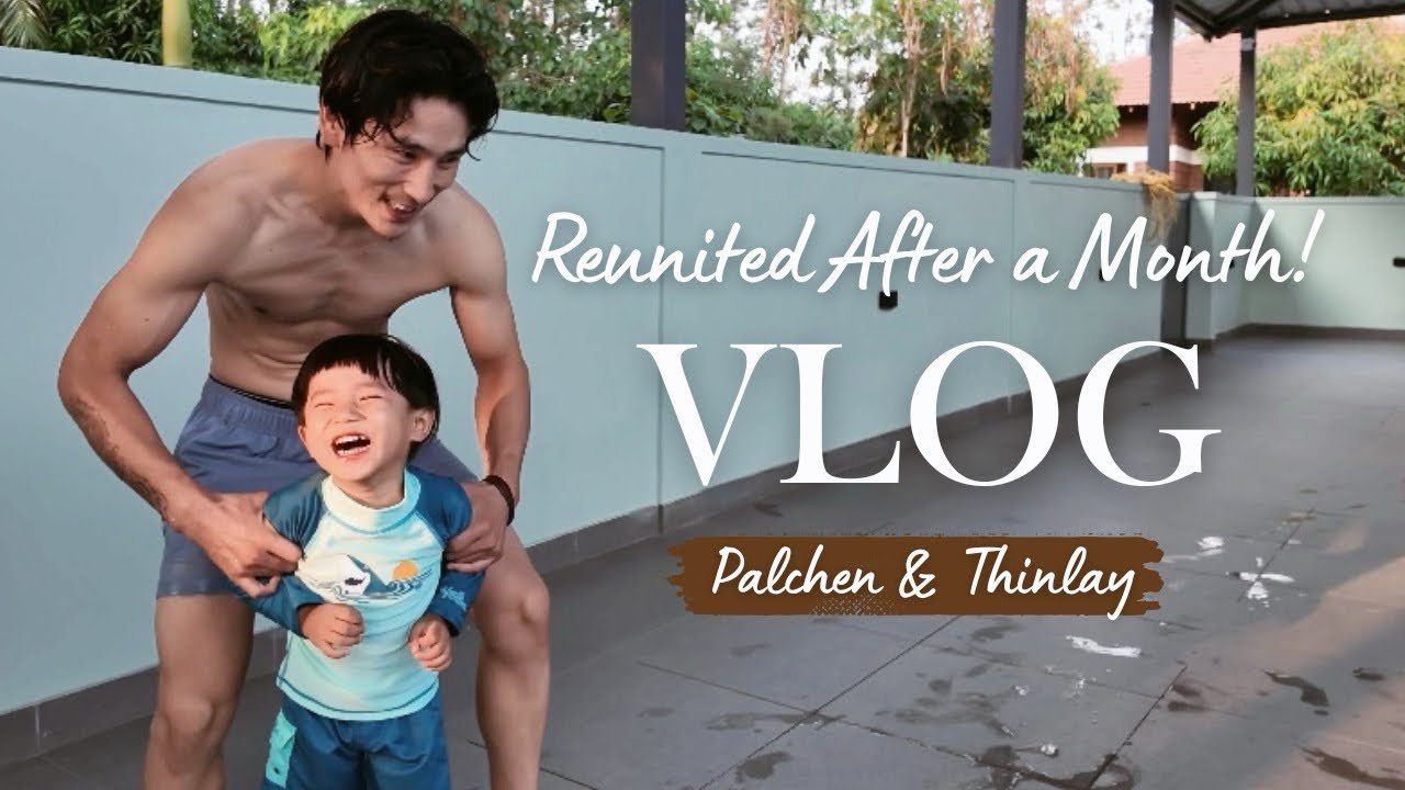 “Nawang Reunites with Dad After a Month! | Pool Day Fun”
