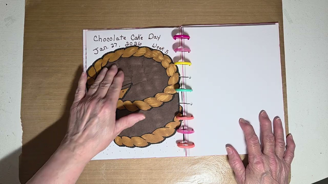 #artisanjournalpropmts2026 - Week 5 - National Chocolate Cake Day - 1.27.26