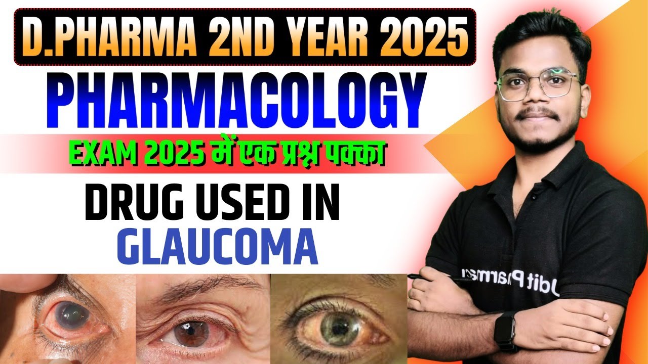 Drugs Used In Glaucoma | Pharmacology Most Imp. Topic | D Pharma 2nd Year 2025 | By-Mithilesh Sir