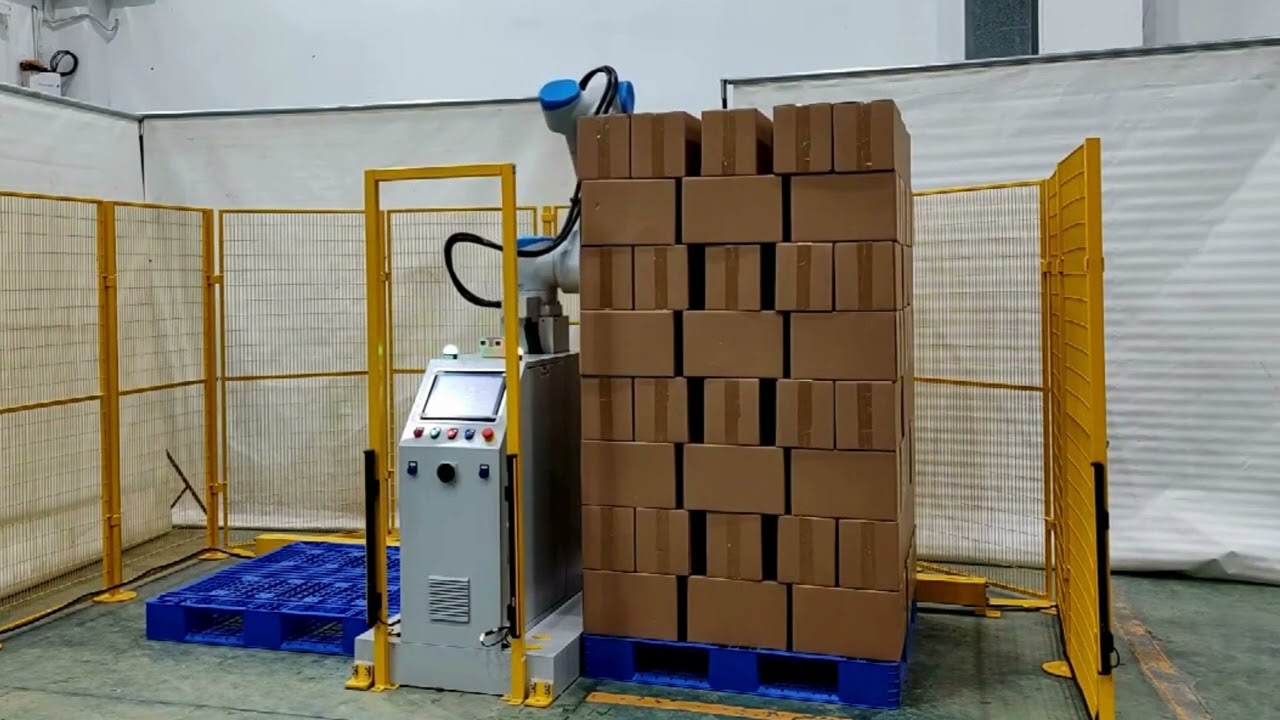 The Alpha Robot Palletizer Stacking 5 to 10 Boxes Per Minute