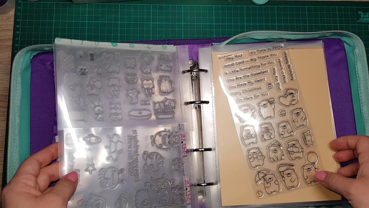 Aufbewahrung  stempel und stanzschablonen