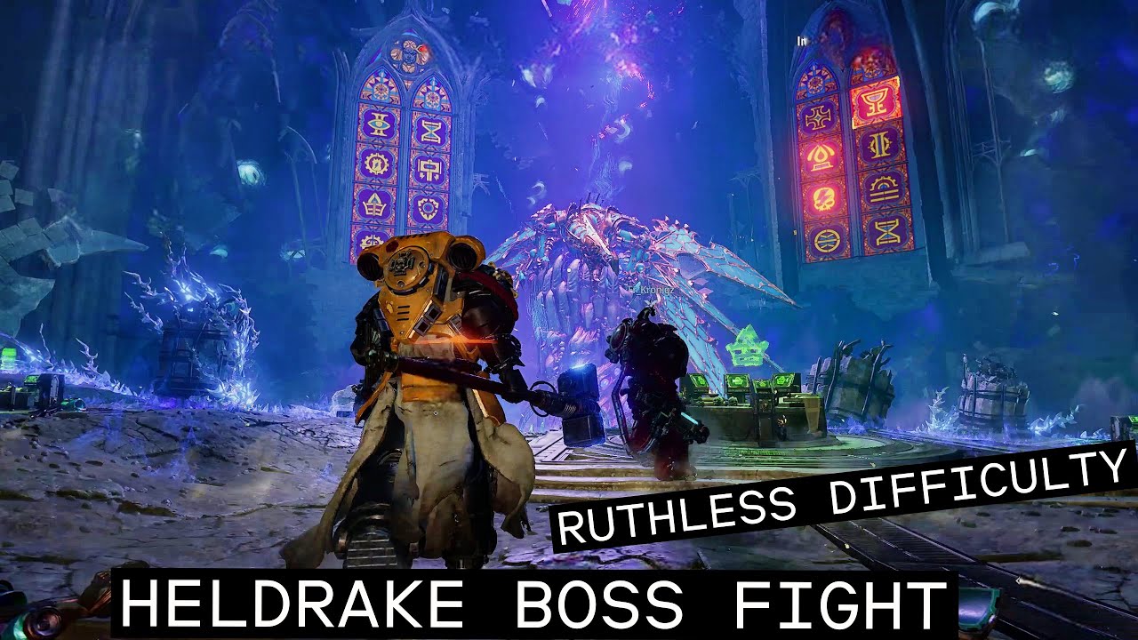 Space Marine 2 | Reliquary &mdash; Ruthless Difficulty | HelDrake Boss Fight (1440p, RX 9070 XT)