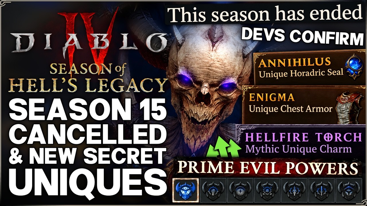 Diablo 4 &mdash; ВНИМАНИЕ: Сброс 15-го сезона подтвержден &mdash; Найдены новые имбовые секретные уникальные ...