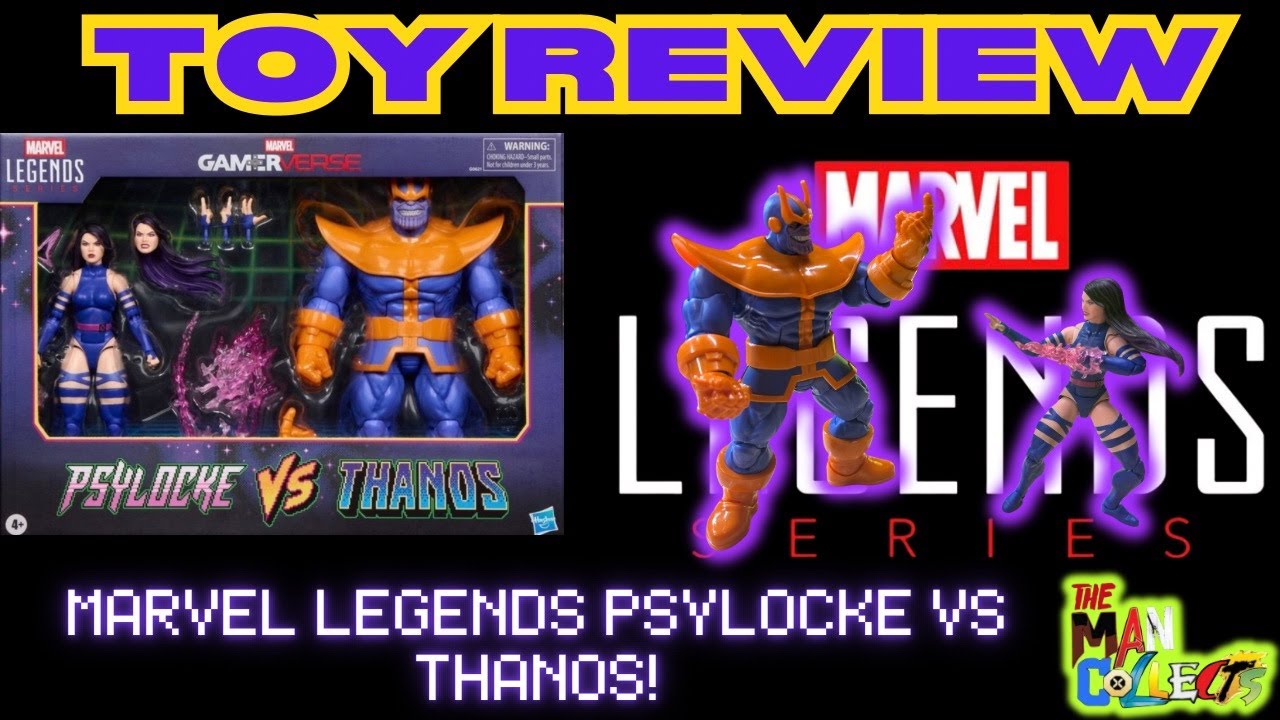 TOY REVIEW | MARVEL LEGENDS Psylocke VS Thanos 2-Pack! Worth The $60 Price?? #toys #review #marvel