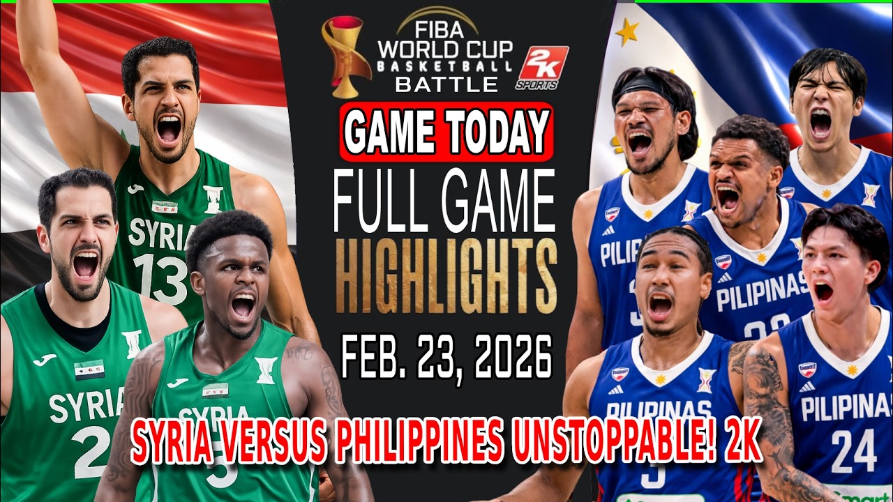 GILAS PIIPINAS vs SYRIA GAME TODAY February 23, 2026 - Ramos Shocking Hot Shot in the Cutch! 2k