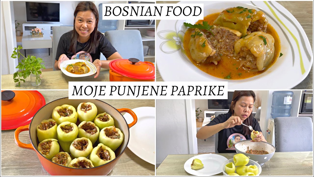 Filipinka koja kuha bosansku hranu | Filipina cooking bosnian stuffed pepper