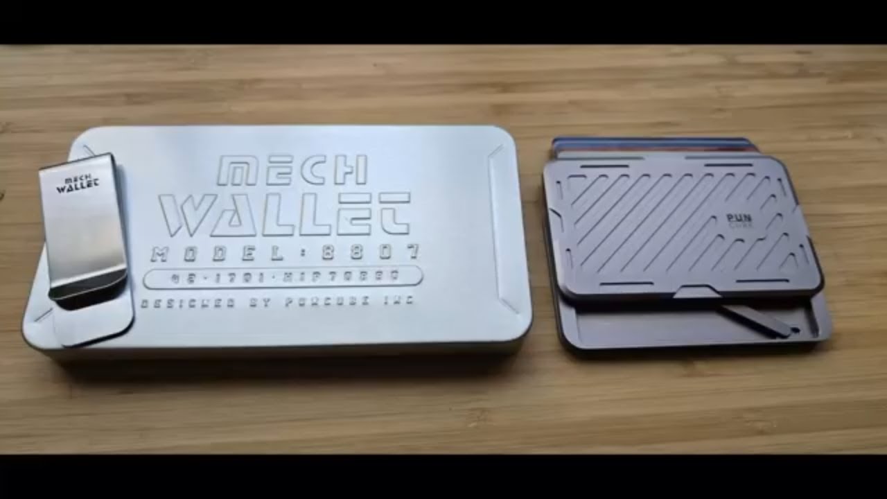 Механический кошелек PunCube: блокировка RFID — обеспечьте безопасность ваших кредитных карт.
