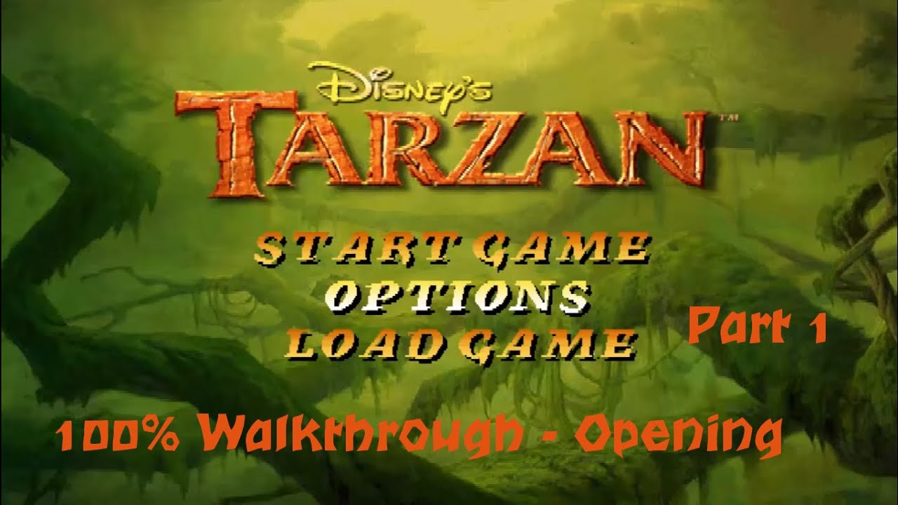 Прохождение игры Disney's Tarzan (PS1) 100% &mdash; Часть 1 &mdash; Вступление (Сложный)