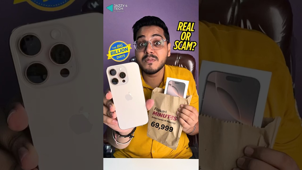 iPhone 16 Pro at 69,999 From Big Billion Days - Real or Fake? #iphone #bbd #shorts #ytshorts