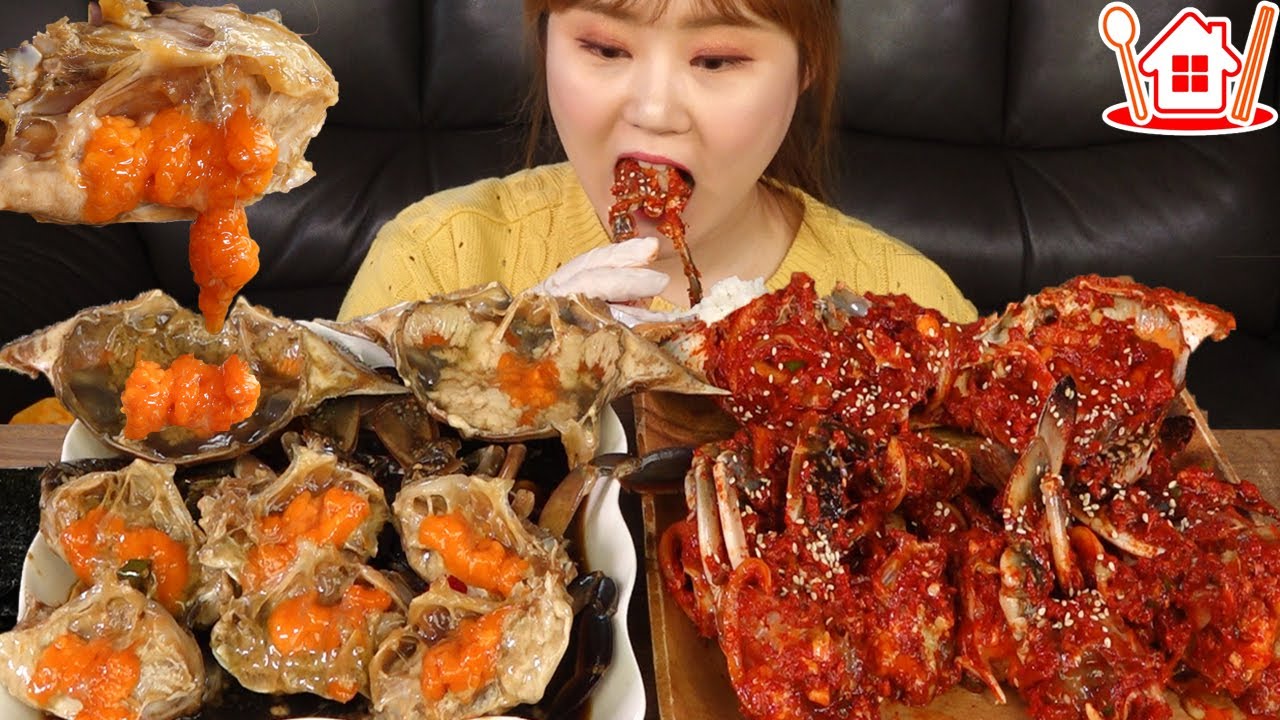Mukbang | 🦀 приготовить и съесть ганджанг геджанг и корейский ганганг. (Простой рецепт)