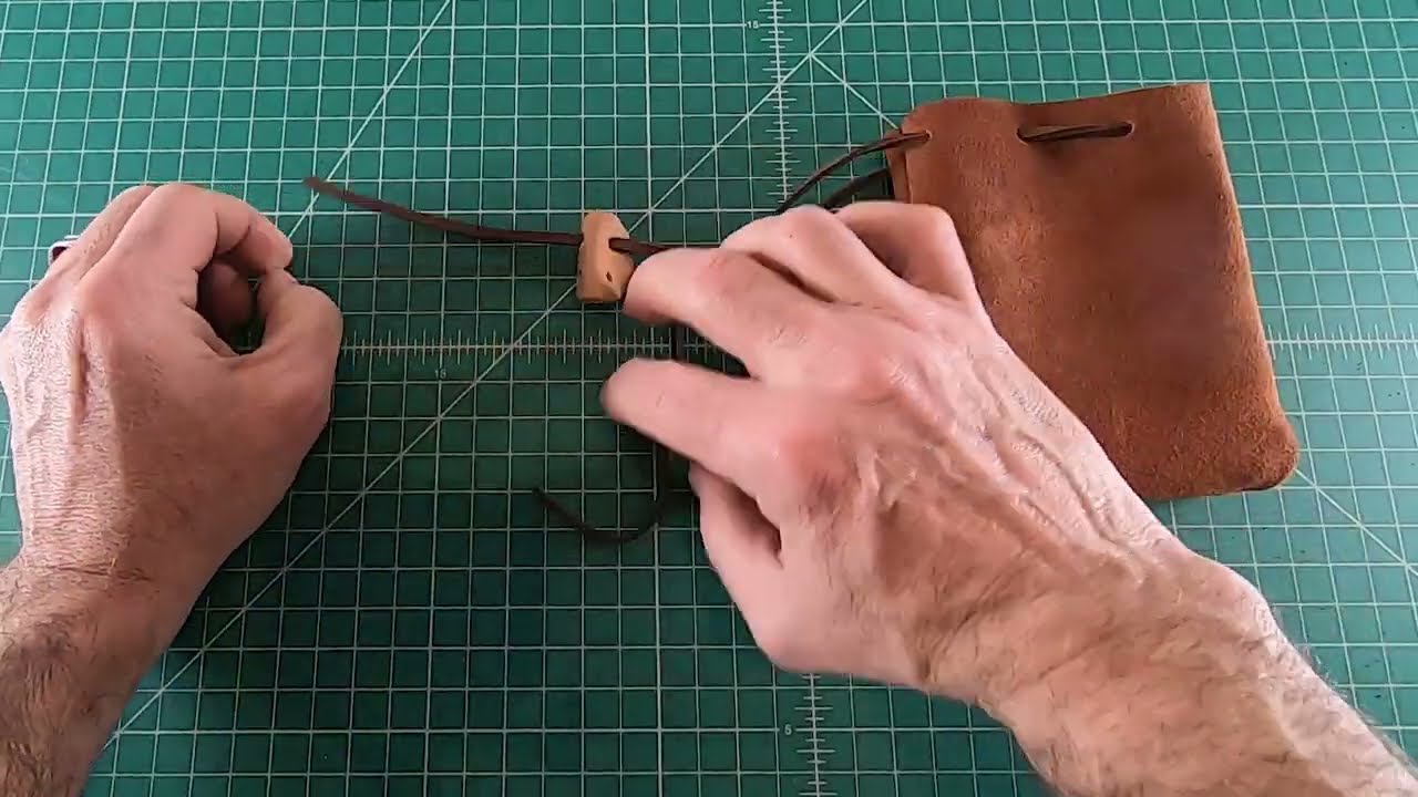 DIY Leather Dice Bag Tutorial | Easy Small Drawstring Pouch for RPG, Board Games and so much more