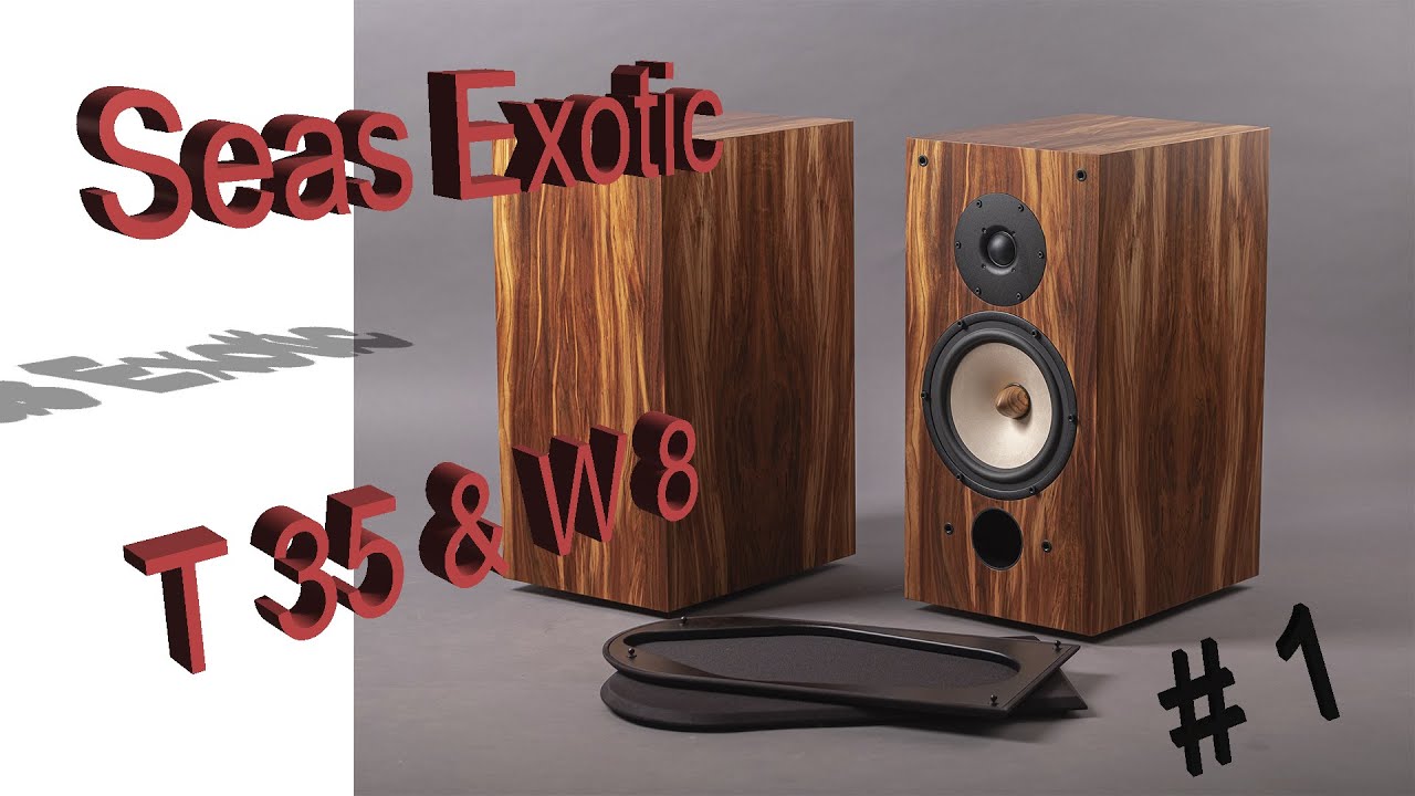 Book shelf speakers Seas Exotic T35&W8 /Полочная акустика на динамиках Seas Exotic